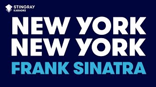 Frank Sinatra  New York New York Karaoke with Lyrics [upl. by Yor]