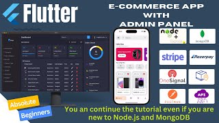 Flutter ECommerce App with Admin Panel  Flutter E Commerce App  Flutter Tutorial for Beginners [upl. by Ieluuk]