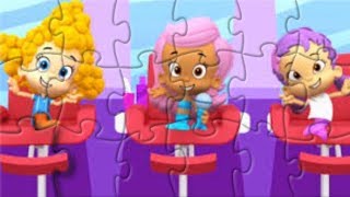 Bubble Guppies Hair Salon Jigsaw Puzzle Game For Kids Rompecabezas [upl. by Ryhpez794]