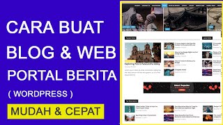 Cara Membuat Website Berita amp Blog 2021 [upl. by Lahsiv]