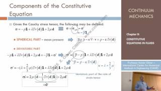 Continuum Mechanics – Ch9 – Lecture 5 – Components of the Constitutive Equation [upl. by Moguel]