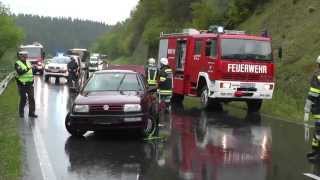 Verkehrsunfall in Zwettl an der Rodl mit Hubschraubereinsatz Mai 2014 [upl. by Nafets]