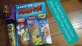 ScoobyDoo 3Pack Fun DVD And Spin Pop Unboxing [upl. by Christmas635]