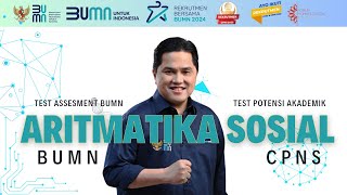 ARITMATIKA SOSIAL HITUNGAN TIU TPA PART 1 [upl. by Naitsabes721]