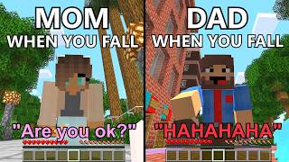 Dad VS Mom Portrayed by Minecraft 2 [upl. by Yrellam]