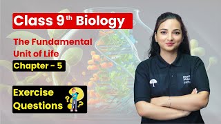 The Fundamental Unit of Life  Exercise Questions  Class 9 Biology Chapter 5 [upl. by Cozmo]