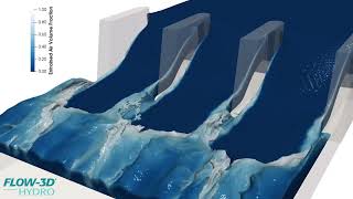 Ogee Weir Simulation  FLOW3D HYDRO [upl. by Nerra]