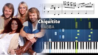 ABBA  Chiquitita  Accurate Piano Tutorial with Sheet Music [upl. by Nolos323]