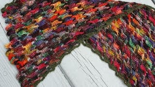 Interlocking Crochet Scarf Tutorial [upl. by Byrann878]