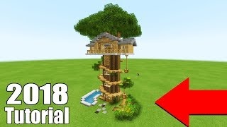 Minecraft Tutorial How To Make A Ultimate Survival Tree house 2018 [upl. by Sanjiv]