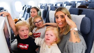 7 Hour Flight with 4 Kids [upl. by Oiramat]