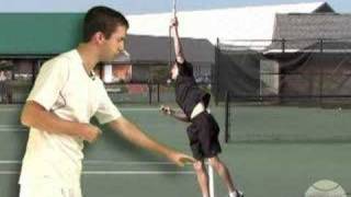 Tennis Lesson Serve Step 8  Follow Through [upl. by Grier]