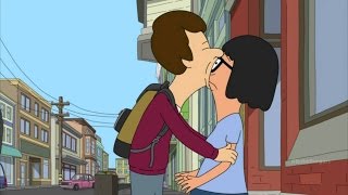 Bobs Burgers   Tinas uncomfortable kiss [upl. by Boyce]