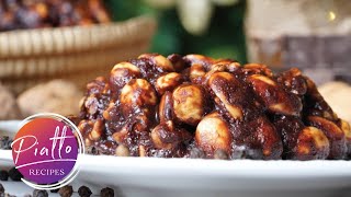 Panpepato  Christmas Italian Dessert with Chocolate and Nuts  dessert recipe [upl. by Isdnil]