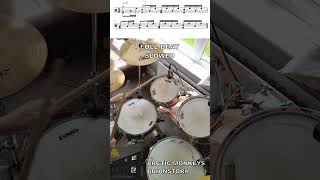 Arctic Monkeys  Brianstorm  Drum Beat with sheet music [upl. by Dolley]