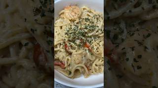 Creamy prawn pasta food fyp food cookingchannel shorts [upl. by Kaasi]