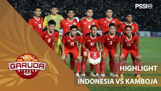 HIGHLIGHT SEA GAMES 2023  INDONESIA VS KAMBOJA  GARUDA TODAY [upl. by Chrissy]