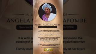 Pole sana Mashirima Kapombe amp family rip mama Angela Kapombe [upl. by Nichani]