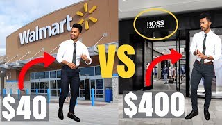 40 Walmart Outfit vs 400 Hugo Boss Outfit [upl. by Eciram]