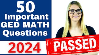 GED Math 2024  Pass the GED with EASE [upl. by Ebocaj]