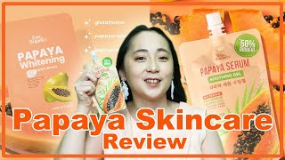 Ever Organics Papaya Soothing Gel and Papaya Serum Sheet Mask Review [upl. by Inttirb]