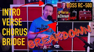 BOSS RC500 Loop Station  Chorus  Verse  Breakdown [upl. by Nivloc]