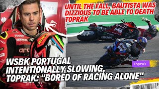 TOPRAK quotBORED OF RACING ALONEquot DELIBERATELY SLOW DOWN IN PORTIMAO UNTIL THE WINGLET BROKE [upl. by Leo]