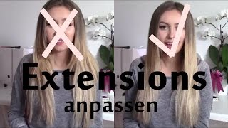 Extensions perfekt anpassen Passend schneiden und Tipps ❤️ [upl. by Olethea]