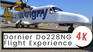 4K Aurigny Dornier Do228NG Full Flight Experience Southampton to Alderney [upl. by Ly]