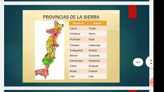 PROVINCIAS Y CAPITALES DEL ECUADOR [upl. by Domenech531]