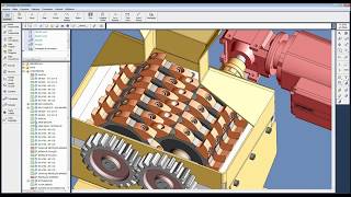 3D Shredder Model using movement simulation in 3D modeling software [upl. by Adnaloj]