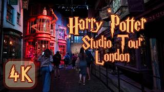 4K Harry Potter Studio Tour London 🇬🇧  Full Experience Ambient Walk 2024 [upl. by Ahseinek669]