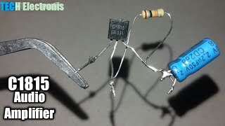 Make a mini Amplifier by using C1815 single Transistor [upl. by Bartolemo]