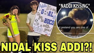 Nidal Wonder CAUGHT KISSING Addi On The Lips After ASKING Her Out On A Date 😱😳 Video Proof [upl. by Nina556]