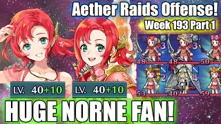 ALL 10 NORNE DEFENSE Found The Biggest Norne Fan  Aether Raids  Week 193 Part 1 FEH [upl. by Areid118]