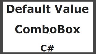 C Tutorial17 ComboBox Part6  How to set default value in combobox c [upl. by Deena]