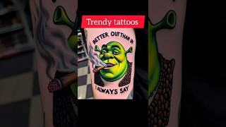 trendy tattoos 2024 shrek [upl. by Raycher]