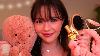 ASMR Getting You Ready For Bed amp Tucking You In ✨ hair care skincare pampering layered sounds [upl. by Calendra391]