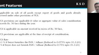 TCS Provisions on Sale of Goods by KSD [upl. by Rasla637]