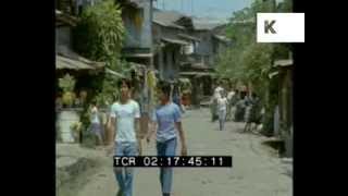 1985 Manila Philippines Streets Scenes Rare 35mm Footage [upl. by Aisac]