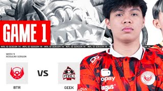 Misi Upper Bracket Game 1 BIGETRON ALPHA vs GEEK FAM 🔥 MPLID S14 Week 9 [upl. by Samtsirhc]