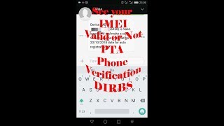 Checking my phone IMEI is valid or not PTA [upl. by Kosel]