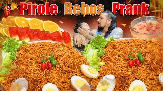 SPICY NOODLES PRANK ON HUSBAND 🥵🌶️ FUNNY FOOD PRANK 🤣  MUKBANG 😋🍜 [upl. by Clower523]