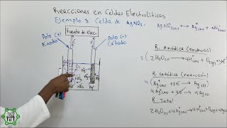 Celda Electrolítica de AgNO3 Nitrato de Plata  Reacción Anódica y Catódica [upl. by Adnek764]