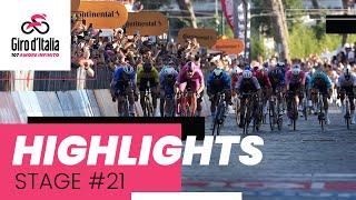 Giro dItalia 2024  Stage 21 Highlights [upl. by Ettener]