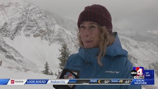 Snowbird sees first snow of the season [upl. by Priestley]