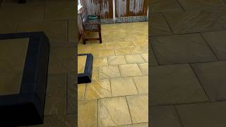 Newly Laid Patio in Bradstone Peak Buff Riven Slabs [upl. by Nallad]