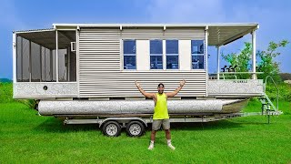 Floating Tiny Home Renovation Start to Finish Catch amp Cook Cabin [upl. by Ecirehs]