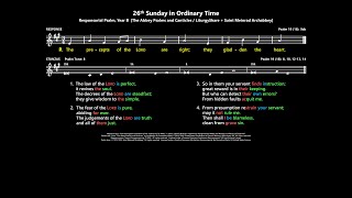 26th Sunday in Ordinary Time Responsorial Psalm Year B APC  Meinrad [upl. by Colman]