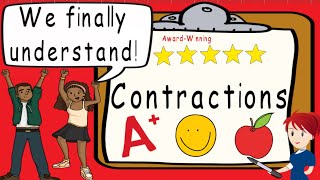 Contractions  Award Winning Contractions Teaching Video  What is a Contraction  Apostrophe [upl. by Blainey]